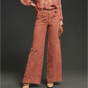 Anthropologie The Gwen Wide-Leg Corduroy Pants - 28
